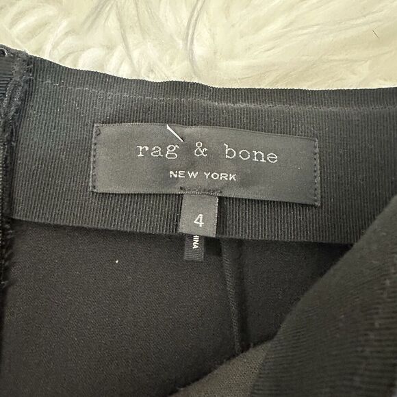 Rag & Bone Womens‎ Lamb Leather Pull On Pants Size 4 Mixed Media - Picture 4 of 5